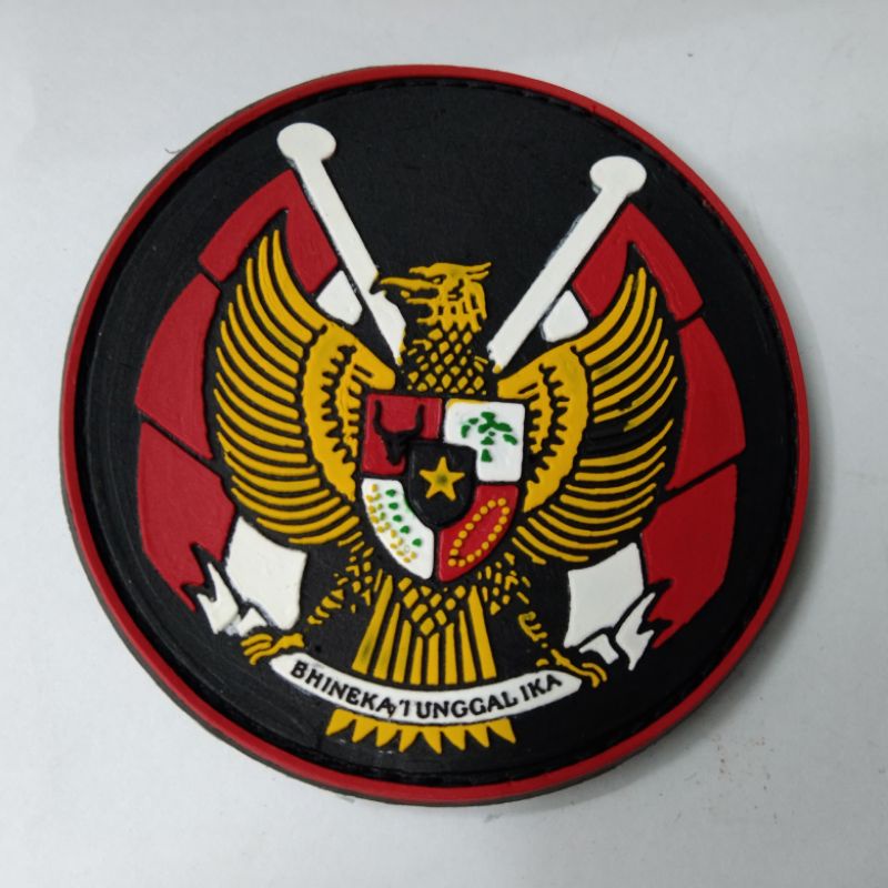 Jual Perekat Karet Patch Rubber Lambang Garuda Bulat Shopee Indonesia