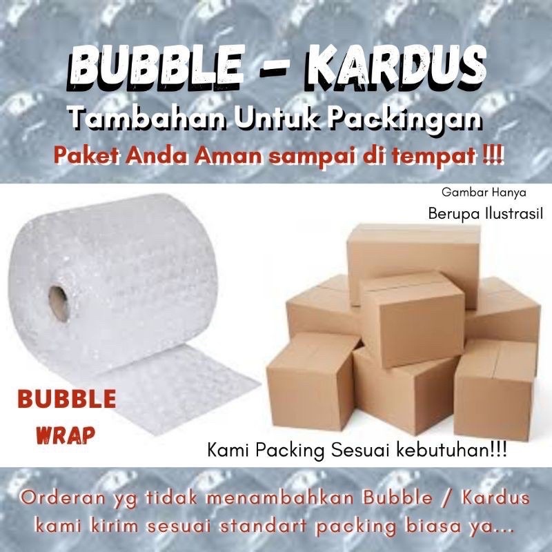 

Xtra Tanbahan Bubble wrap + Kardus