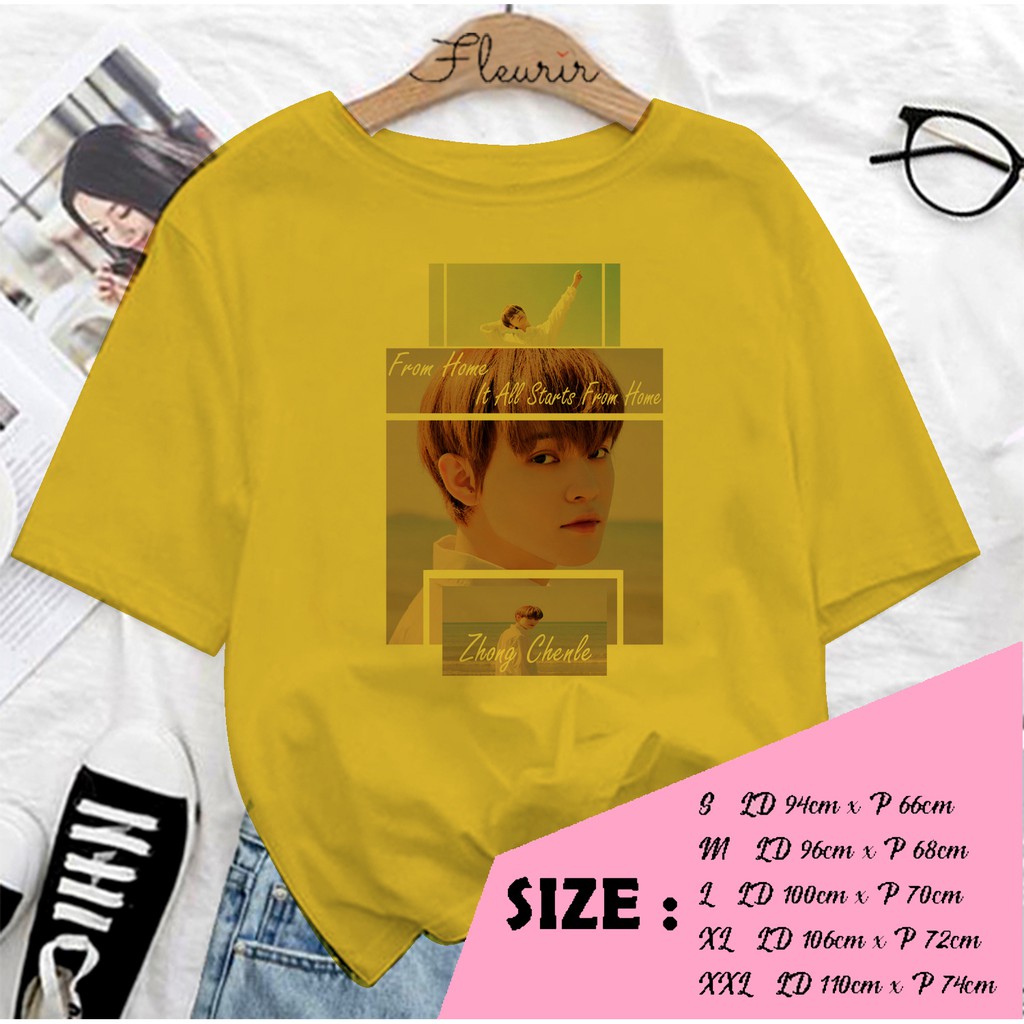 FLEURIR - KAOS NCT CHEN LE KPOP NCT127 WANITA DEWASA LENGAN PENDEK TEE UNISEX