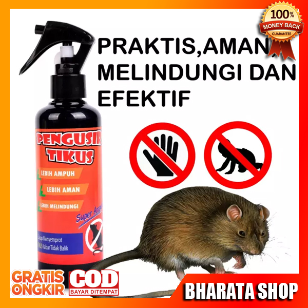 BHARATA RACUN TIKUS SEMPROT AMPUH MENGUSIR TIKUS SEMPROTAN RACUN PENGUSIR TIKUS 250ML