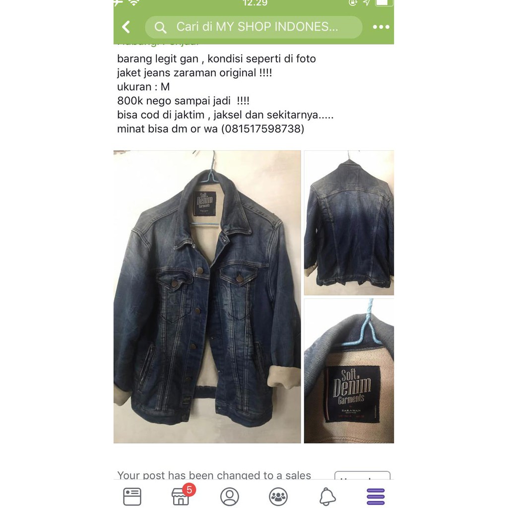 jaket jeans zara man