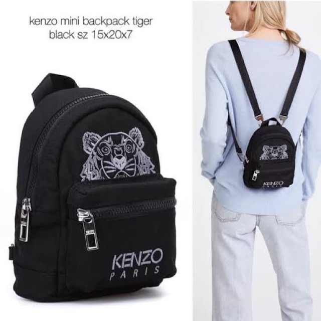 kenzo mini tiger canvas backpack