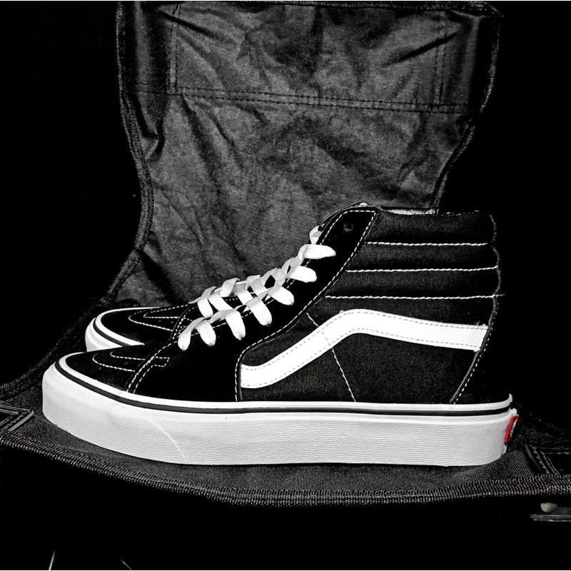 Vans SK8 HI Black White BNIB Original Resmi PT Navya