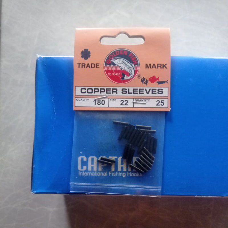 KLEM NEKLIN/SELING PANCING/COPPER SLEEVES/KILI KILI PELAMPUNG GOLDEN FISH