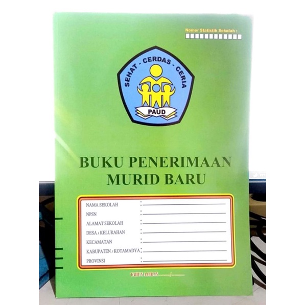 

BUKU PENERIMAAN MURID BARU UNTUK TK - Paud (Buku Administrasi TK/Paud)