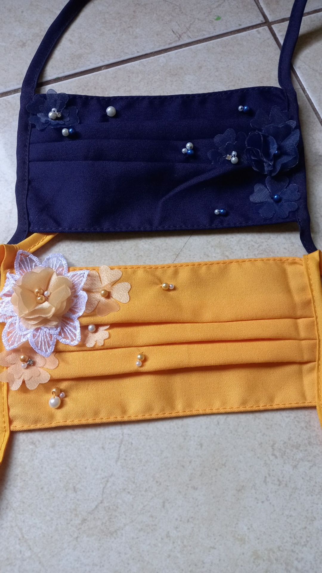 Masker Hijab Headloop Kain Oxford Fashion Organza