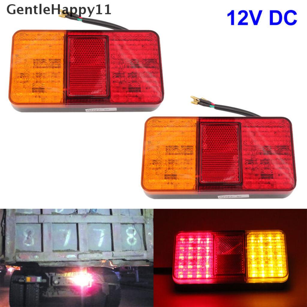 Gentlehappy 10LED Rear Tail Lampu Lampu Truk Truk Truk Trailer Caravan Bus Motorhome 12V