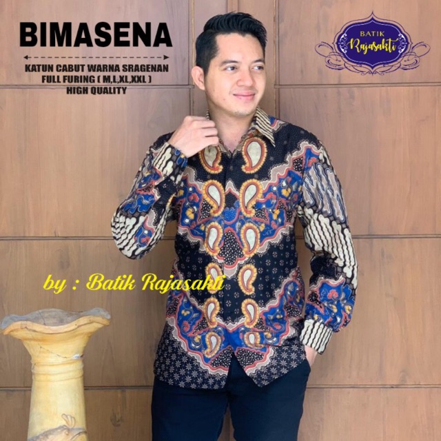 Batik BIMASENA Katun Cabut Sragenan Full Furing Termurah