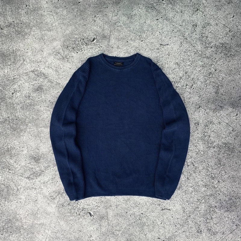 Zara Royal Blue Knitwear❗️THRIFT❗️ Sweater Rajut Vintage Cardigan Premium Crop Oversize Second Prelo