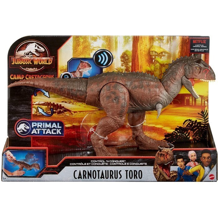 Jurassic World Control 'n Conquer Carnotaurus Toro Mattel Figure