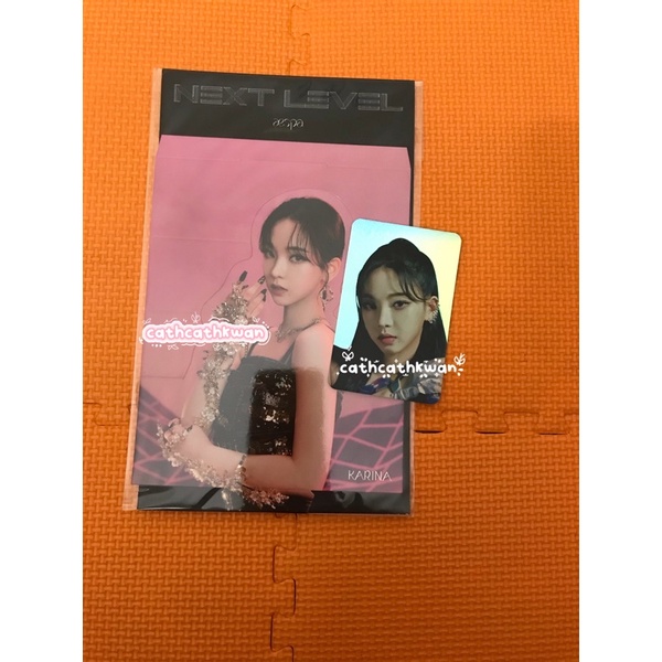 aespa next level karina hologram photocard damage