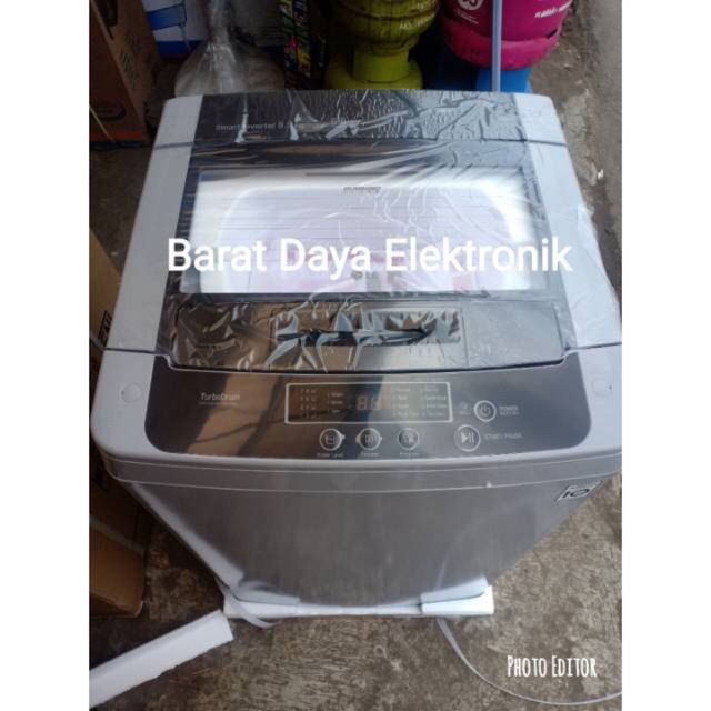 LG Mesin Cuci 1 Tabung Inverter T2108VSPCK (8kg) dan T2185VSPCK (8.5kg) Mesin Cuci Top Load [1 Tabung/ Inverter] Grey