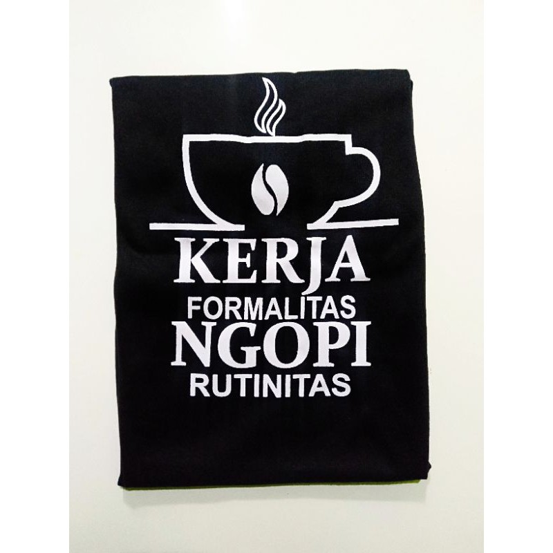 KAOS KERJA FORMALITAS NGOPI RUTINITAS | KAOS TUKANG NGOPI