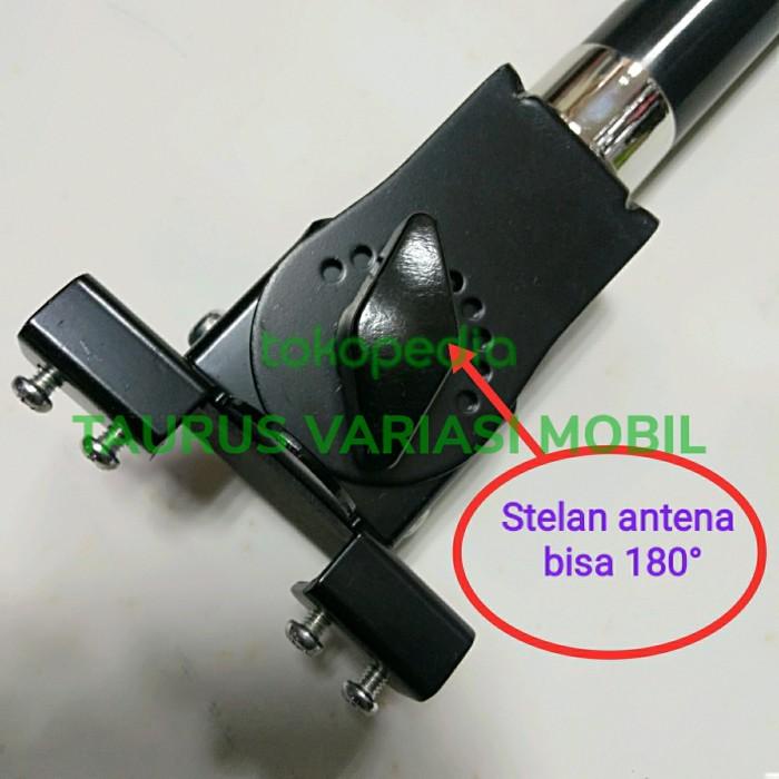 antena tiang bendera mobil jepit universal crom import