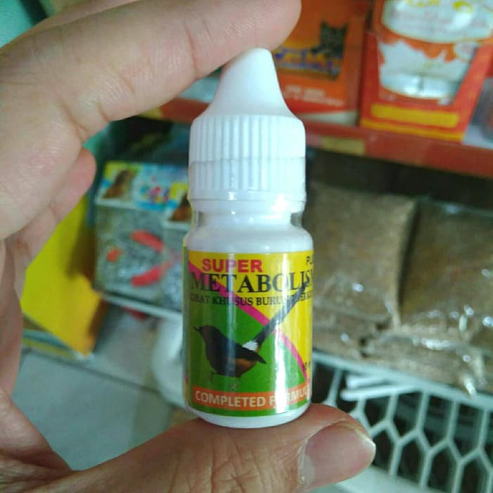 Super Metabolis 10ml Vitamin Burung Macet Bunyi Susah Kicau Ganti Bulu