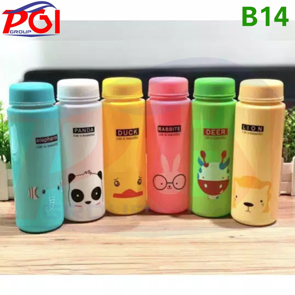 B ( B14 ) MY BOTTLE KARAKTER ANIMASI WARNA BOTOL MINUM KWALITAS TERBAIK