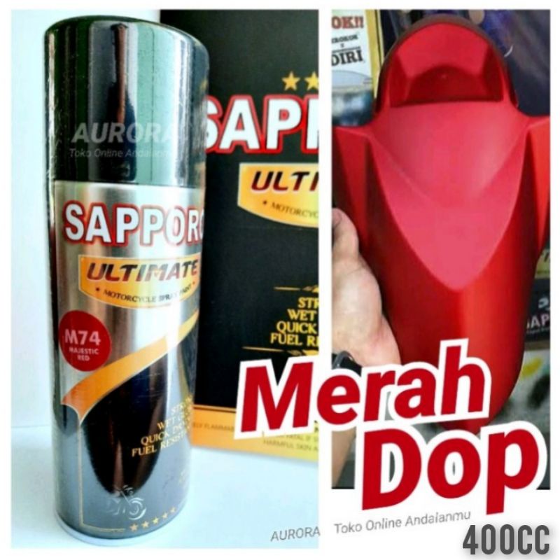 SAPPORO Ultimate Majestic Red M74 Cat Merah Dop Doff Scoopy PCX Tahan Bensin 400cc