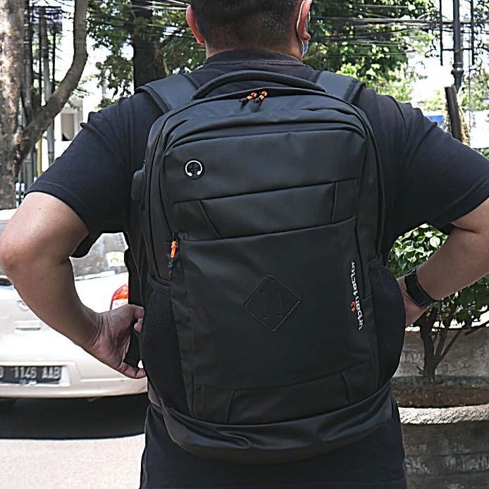 LUXURIOUS BLACK |ManNeedMe x URBAN| Tas Ransel Punggung Pria Tas Backpack ORIGINAL