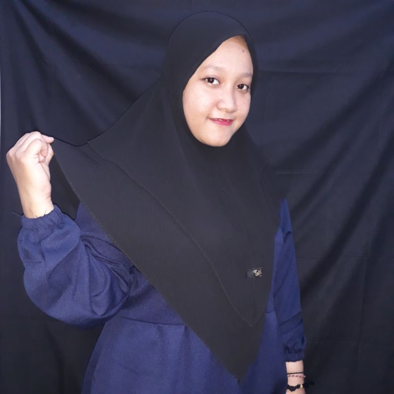 Jilbab Maryam Plisket 2Layer