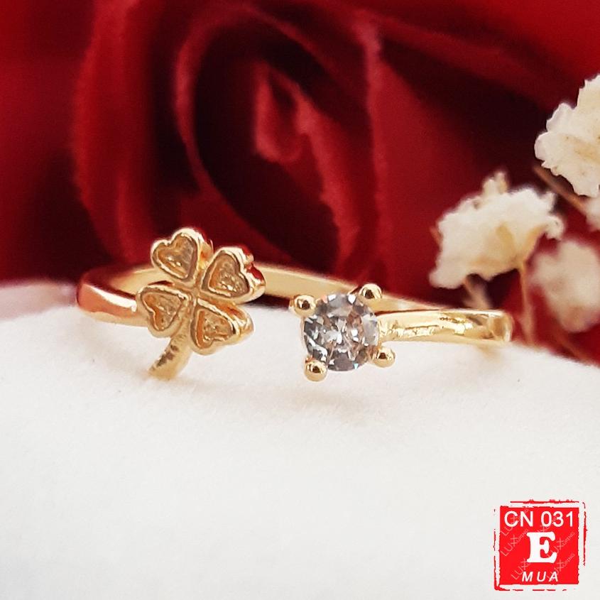 CN 031 Cincin Wanita Dewasa Zirkon Jernih Perhiasan Wanita Cincin Xuping Premium Cincin Bebas Ukuran
