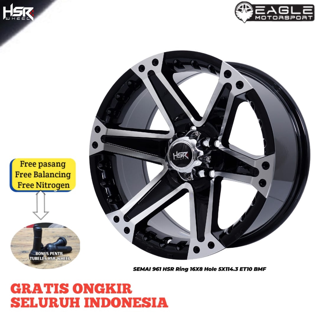 Velg Mobil Velk Pelek Terios Rush Xpander Innova Pelek Semi Off-road HSR SEMAI R16 Ring 16