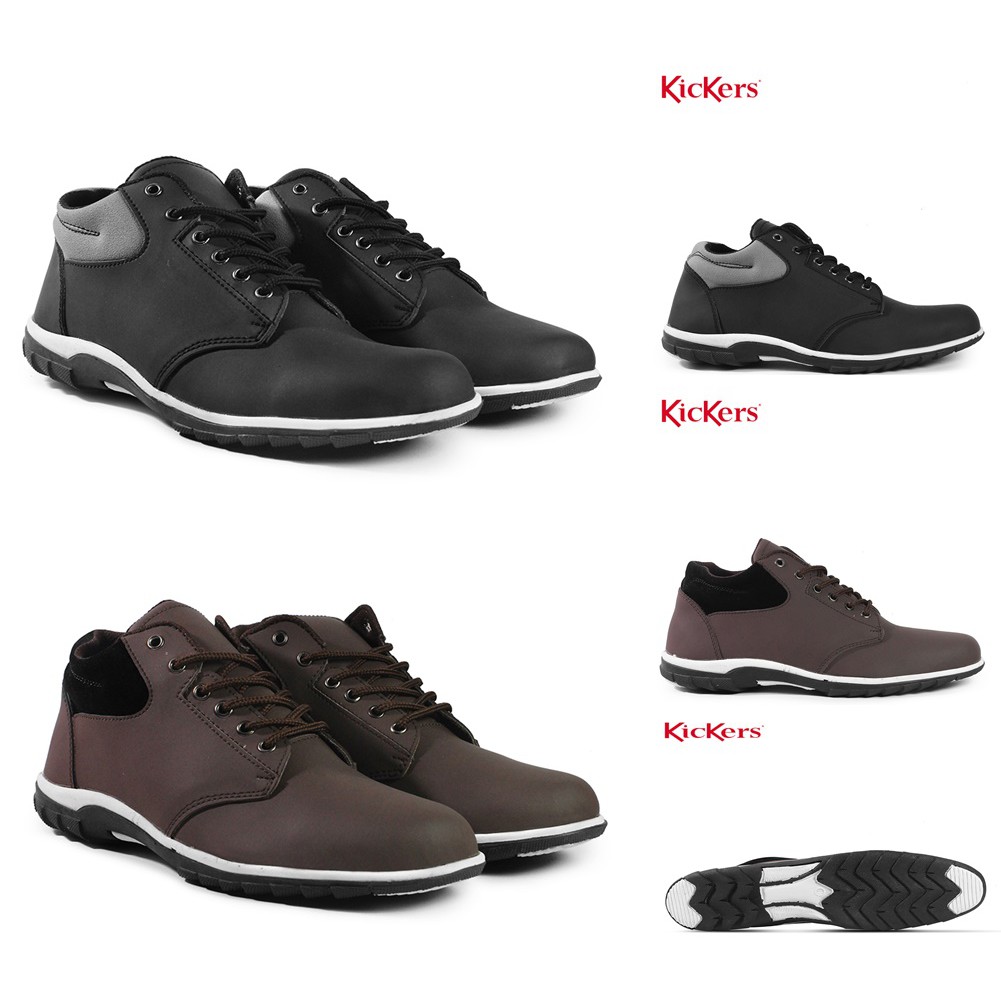 MS SHOP - Sepatu Casual Pria Kickers WR Kasual Bertali Kerja Kantor Guru Pesta Terbaru Cowok Gaya