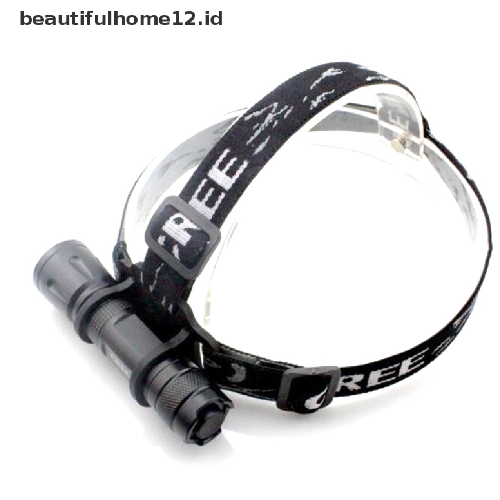 【beautifulhome12.id】 Headband Head Belt Head Strap Mount Holder For Headlight Flashlight Lamp Torch .