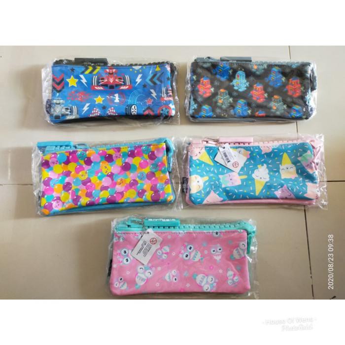 

SMIGGLE WOOP TRIPLE POCKET PENCIL CASE - TEMPAT PENSIL SMIGGLE - BIRU