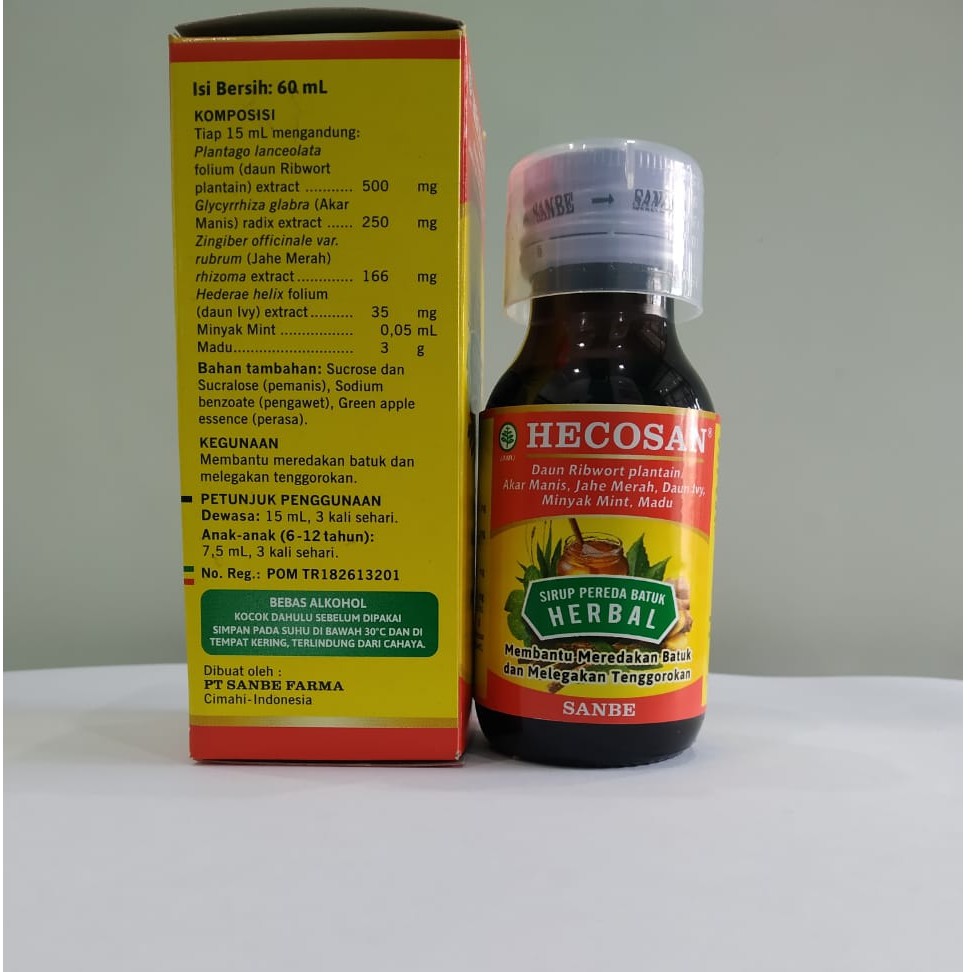 Hecosan Sirup Obat Batuk Herbal 60ml Shopee Indonesia