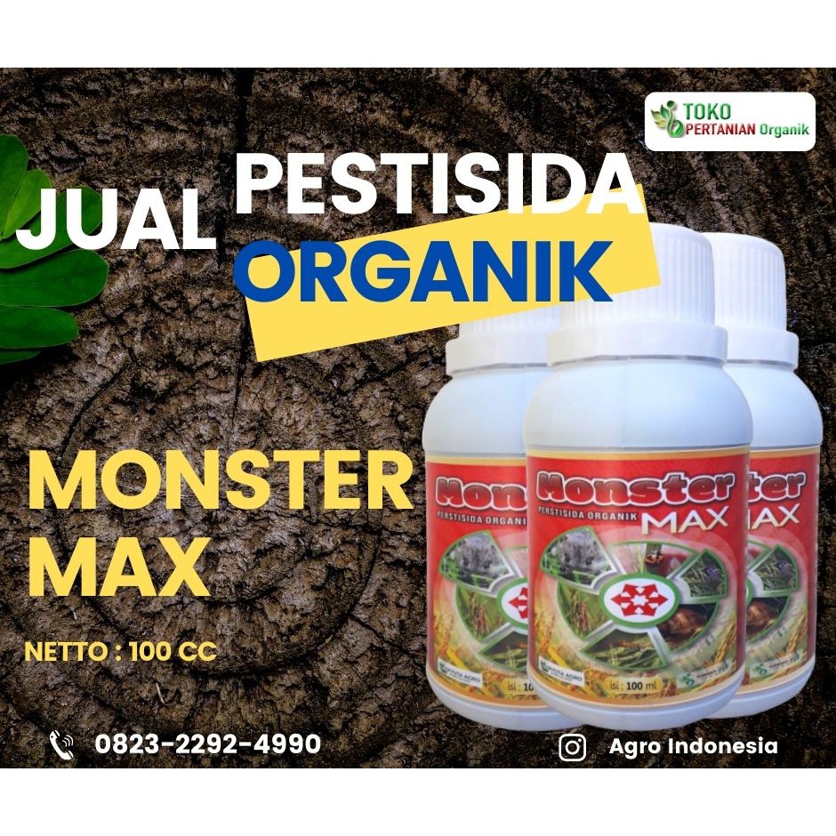 Pestisdia Organik Tanaman Hias-Pestisida MONSTER MAX CAIR-Insektisida-Pestisida Organik Anti lalat