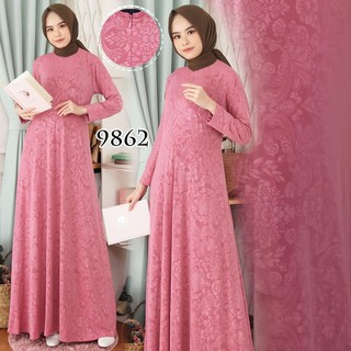 Baju Gamis Muslim Wanita Terbaru Jumbo XL Polos Jersey Baju Gamis Muslim Wanita Terbaru Jumbo XL Polos Jersey