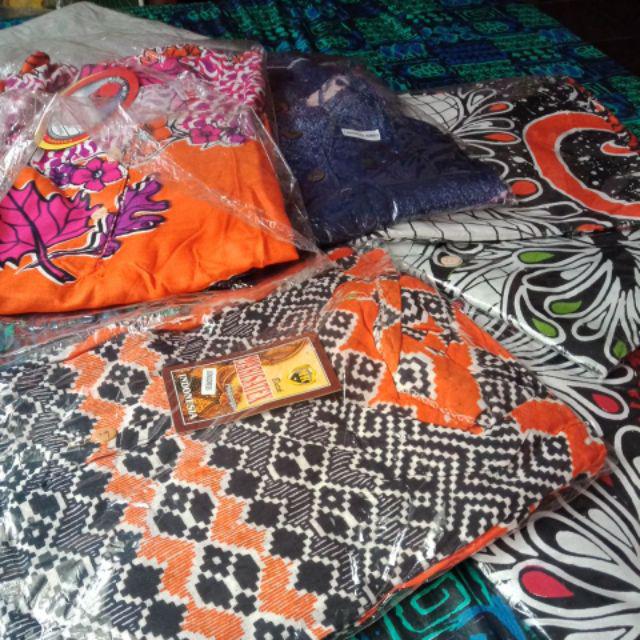 Daster  Gamis Batik Murah Ukuran  Jumbo Lengan Panjang Untuk Busui  Motif Wadimor