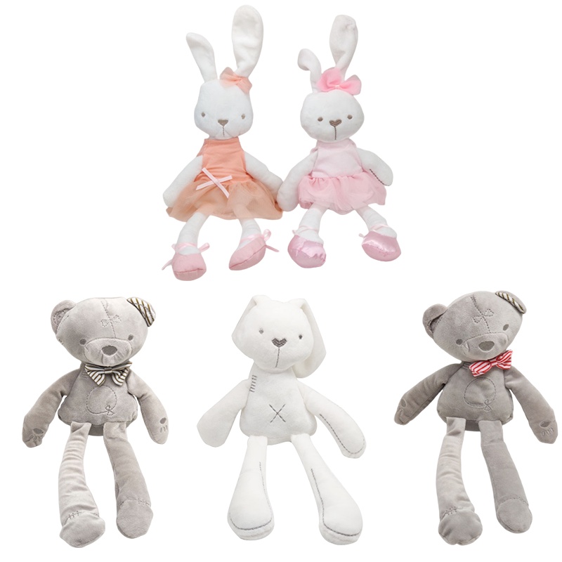 Mainan Plush Bear Rabbit Menggemaskan Koleksi Yang Bagus Untuk Anak Muda!