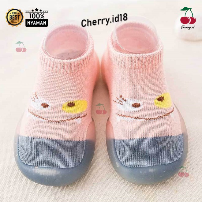 Cherry COD Sepatu Bayi / Sepatu Prewalker Karakter Lucu Bahan Anti Selip / Kaos Kaki Bayi - WZ04