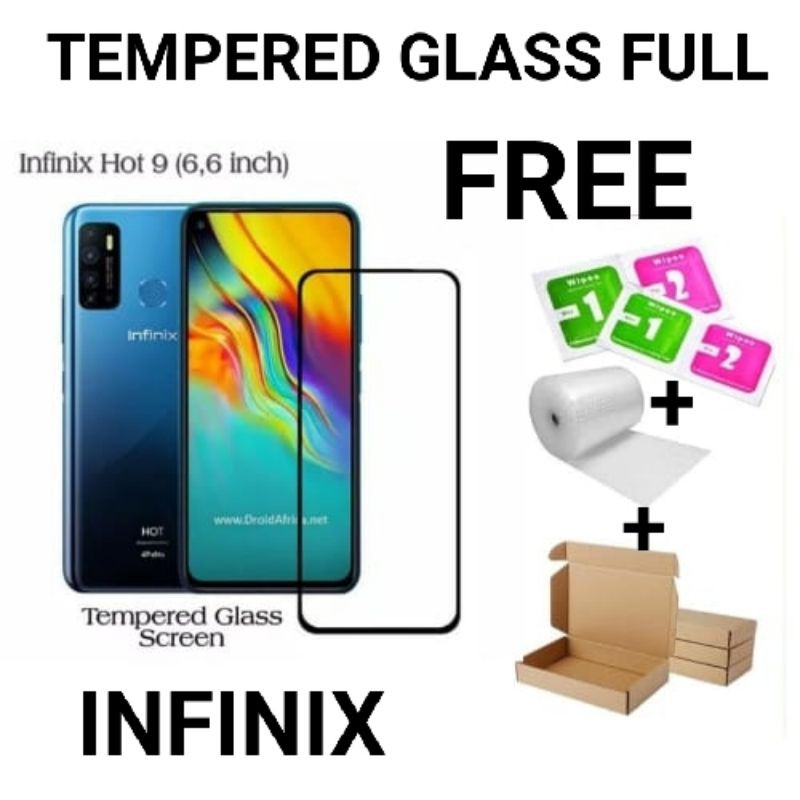 Tempered glass 5d full infinix smart 4/smart 5/smart 6/Smart 6HD/SMART 6PLUS/HD/s5/5lite/hot 7/8/8lite/9/hot9play/hot10/10s/10T/10play/hot 11/hot 11s/hot 11 play/hot 12/hot 12i/hot 12play/note 7/note 8