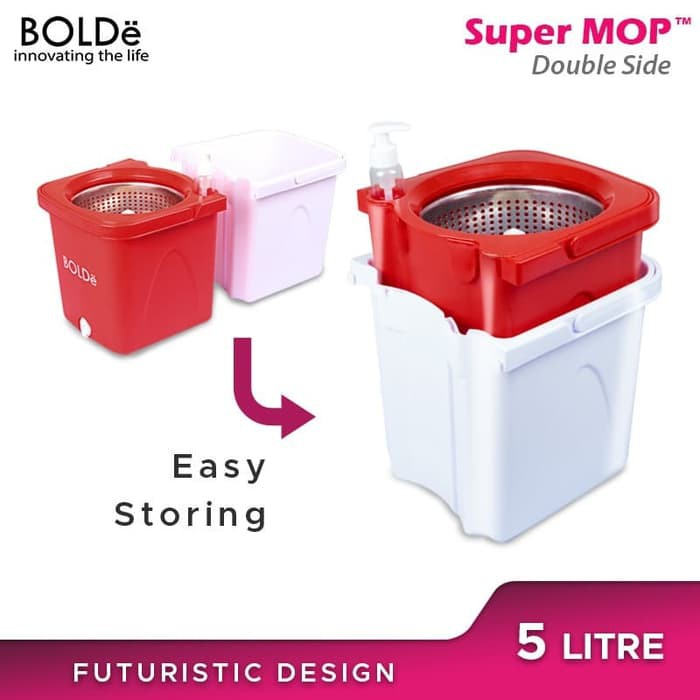 Alat pel lantai Bolde Super Mop Double Side