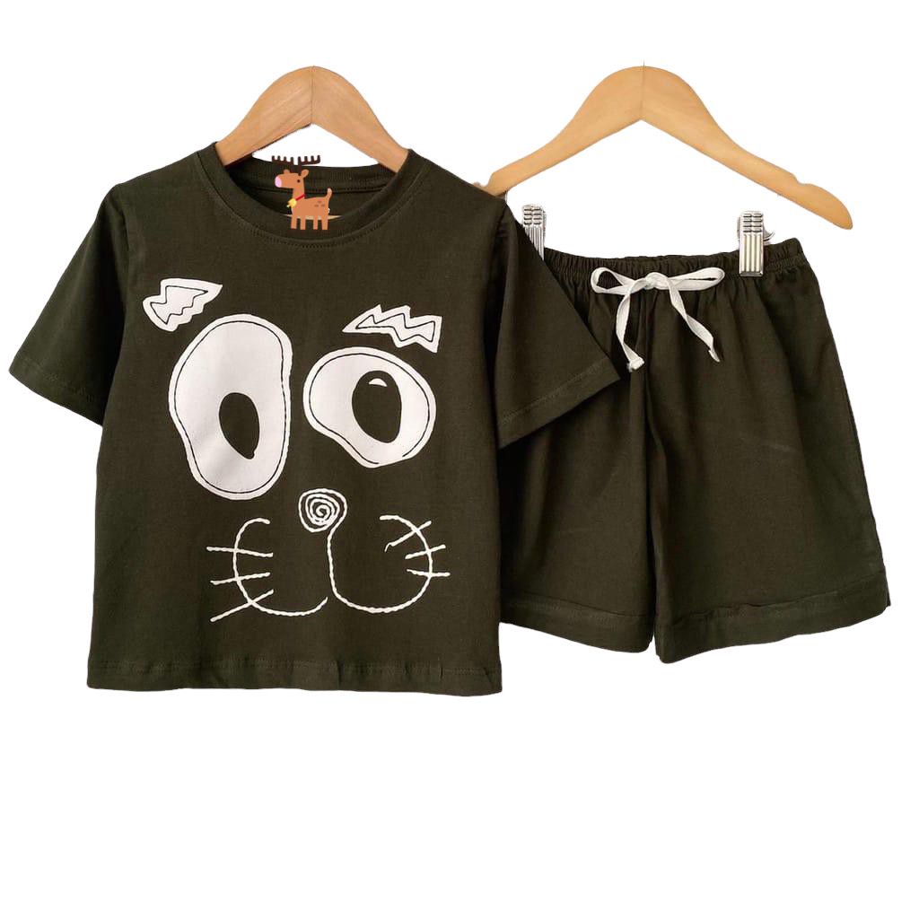 Setelan kaos anak Unisex Set anak kekinian terbaru 1-6 Tahun Bajua anak perempuan