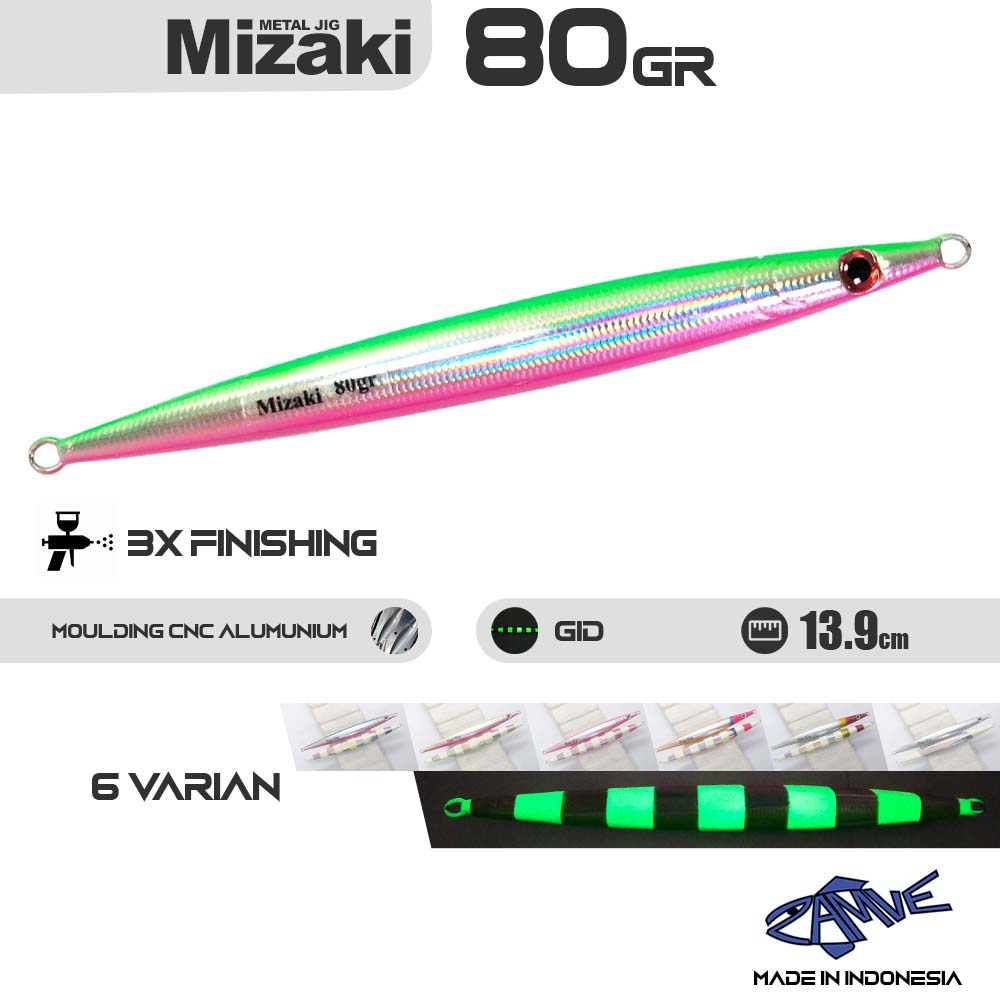 Metal Jig Zamve Mizaki 80Gr Metal Jig 80Gr Metal Jig 80Gram