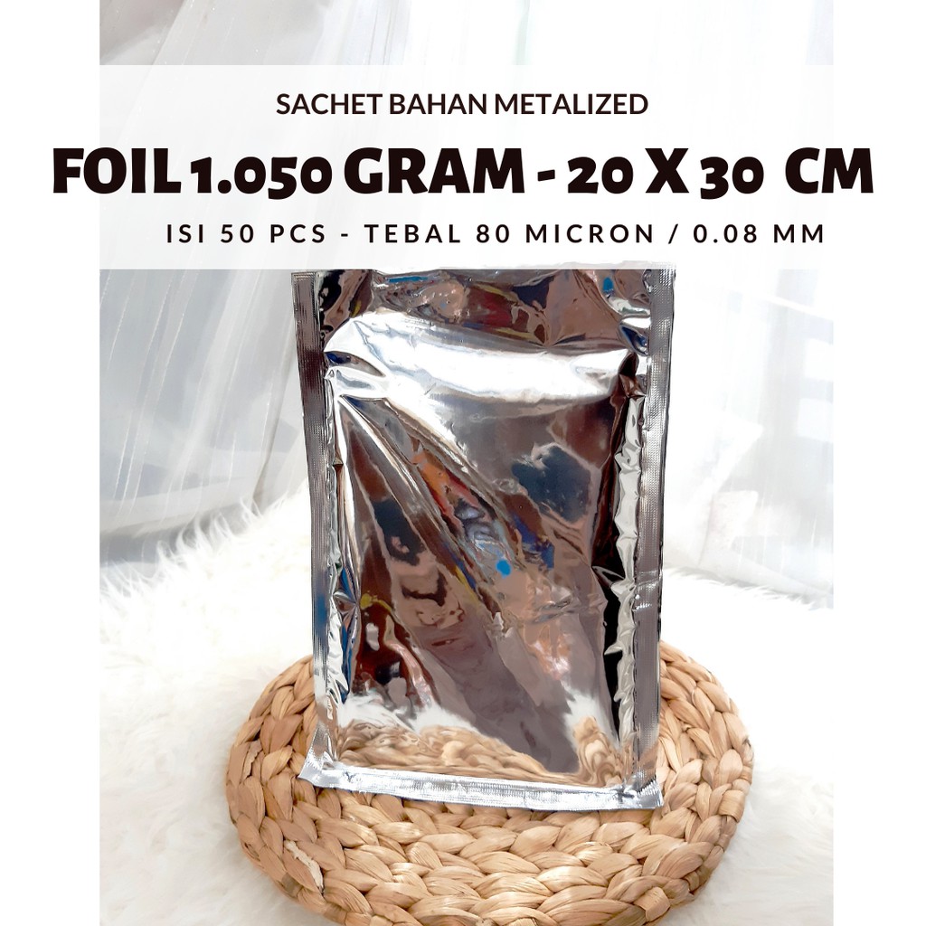 1 KG Aluminium Foil /  Kemasan Aluminium Foil / Sachet Foil - Pesan Kemasan Aluminium