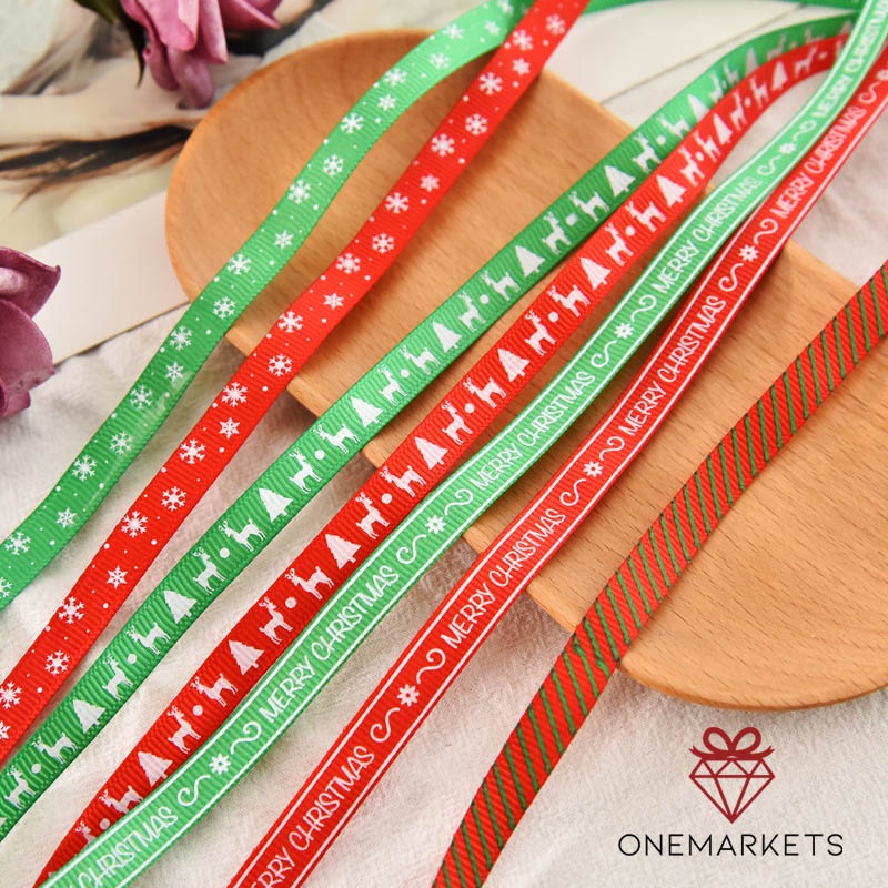 

1 ROLL Pita Christmas Natal 1cm - Ribbon Snowflake PS107