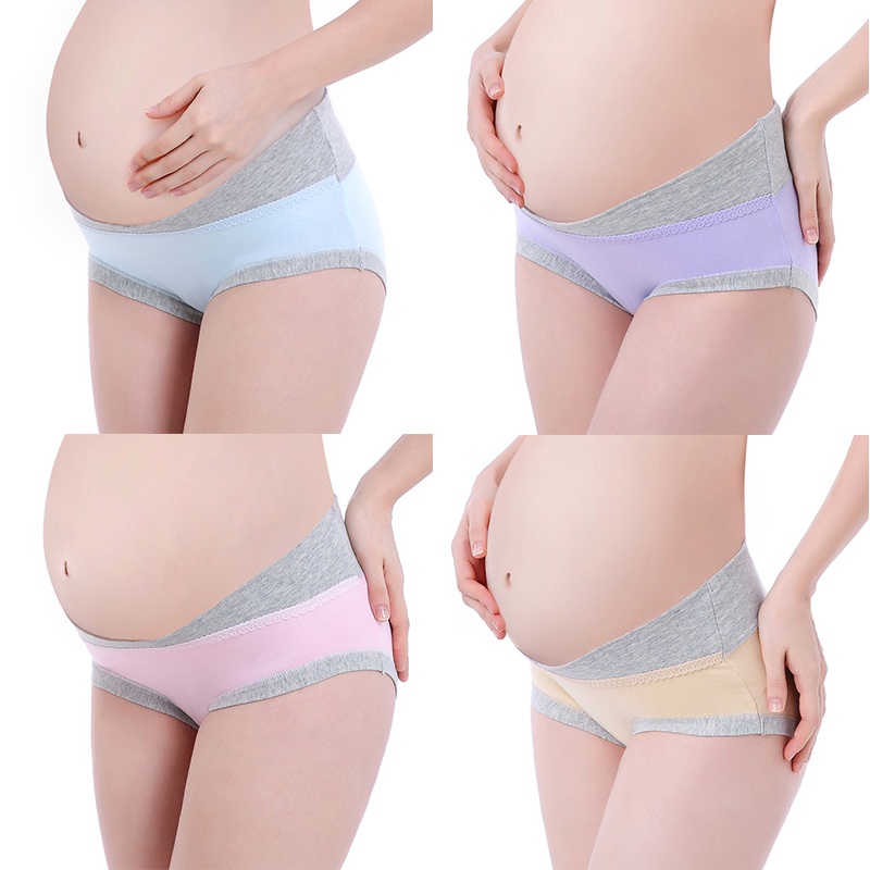 Celana Dalam Hamil Katun Pinggang Rendah / CD Hamil Maternity Panty / CD Ibu Hamil All Size 20022