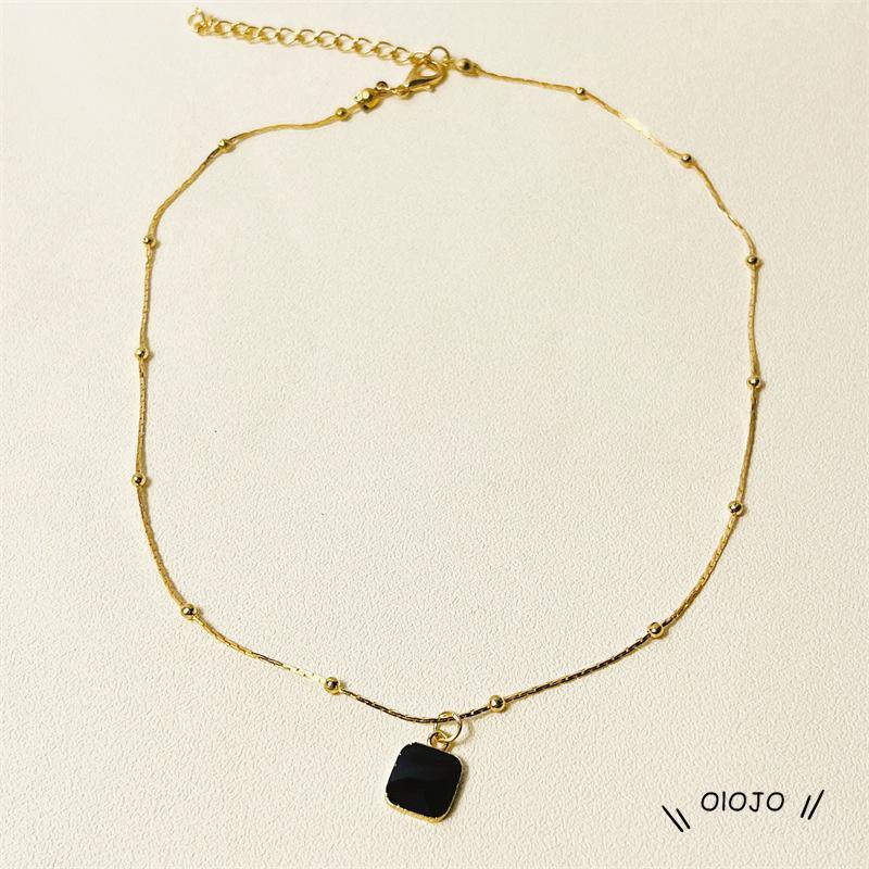 【COD】Kalung Liontin Persegi Geometris Untuk Wanita