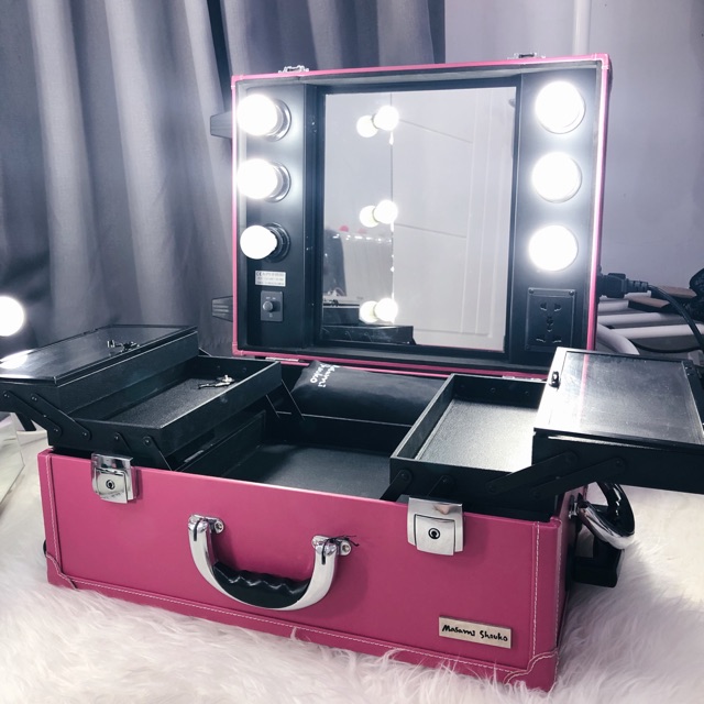 PRELOVED Masami Shouko Pink Beauty Case/ Koper Makeup/ Makeup Luggage
