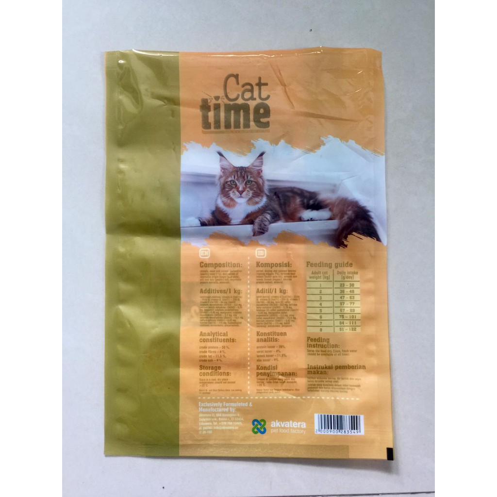 Cat Food All Breeds Makanan Kucing Dewasa CAT TIME 1kg