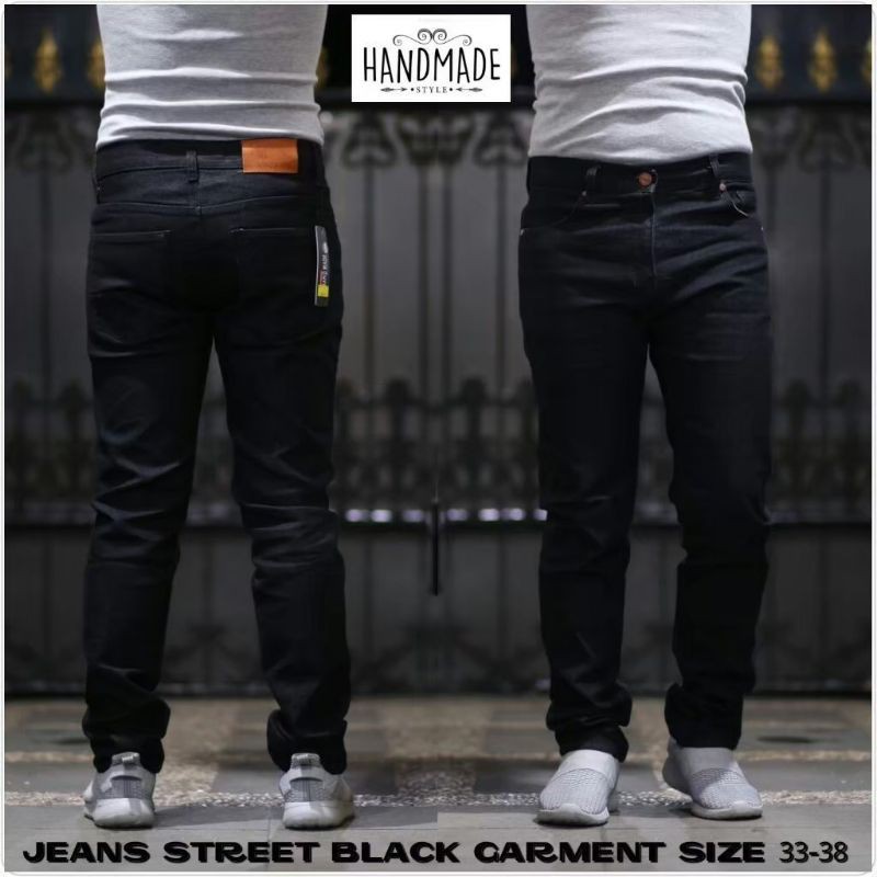 celana jeans Stretch jumbo premium pria