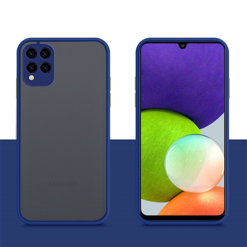 Case SAMSUNG A22 4G Hard Case AERO Protection Camera Premium Casing
