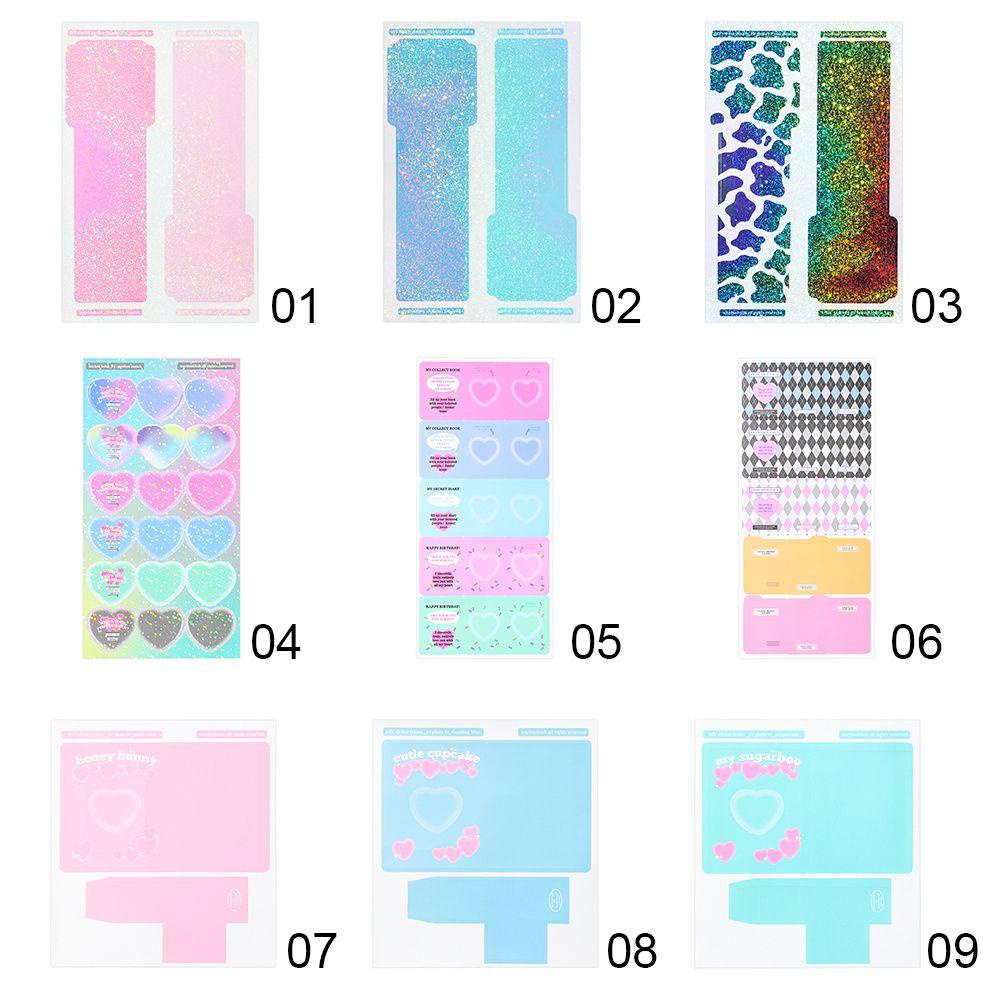 R-flower Stiker Bingkai Foto Kreatif Lucu Rekening Tangan Perlengkapan Alat Tulis