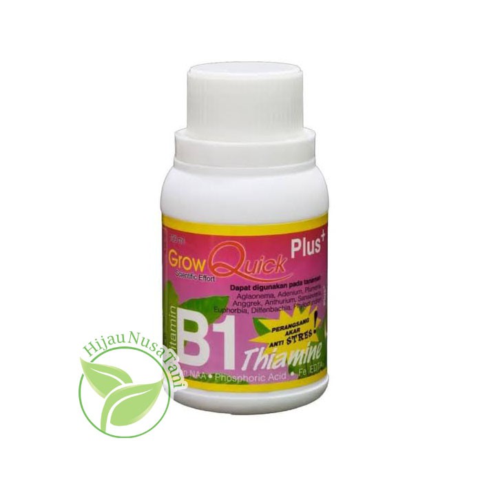 Jual Vitamin B1 Plus Grow Quick 100 Ml - B1+ Anti Stress Tanaman Pupuk ...