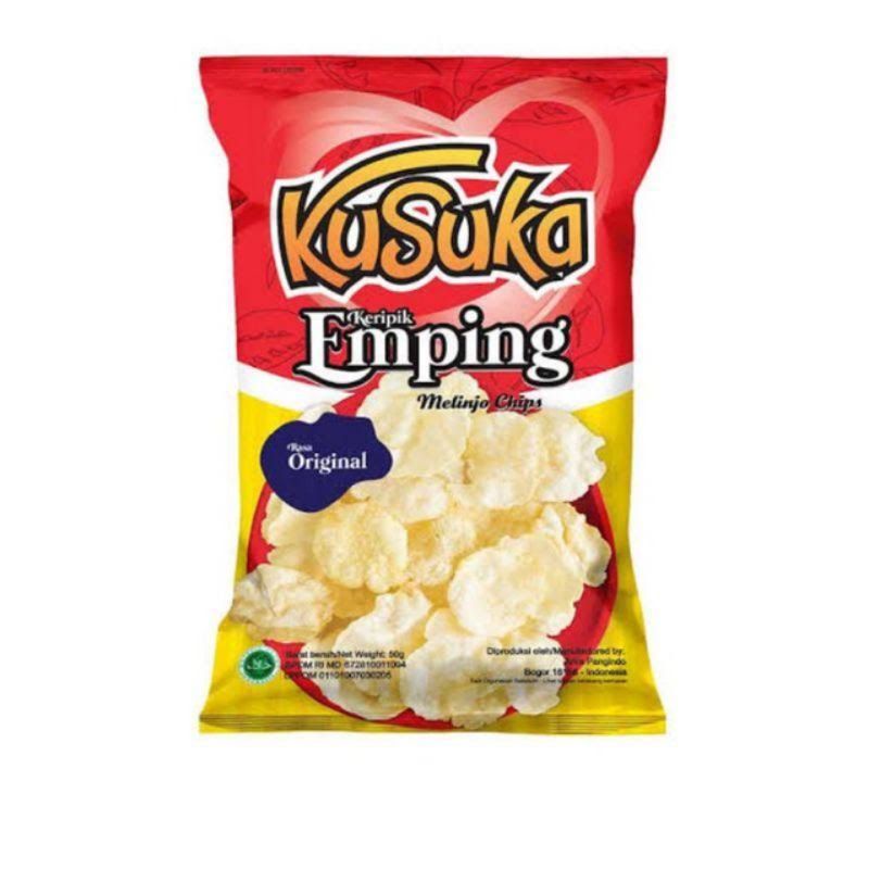 Varian Kusuka keripik singkong 60gr / kusuka talas 68gr / Kusuka keripik emping 40gr