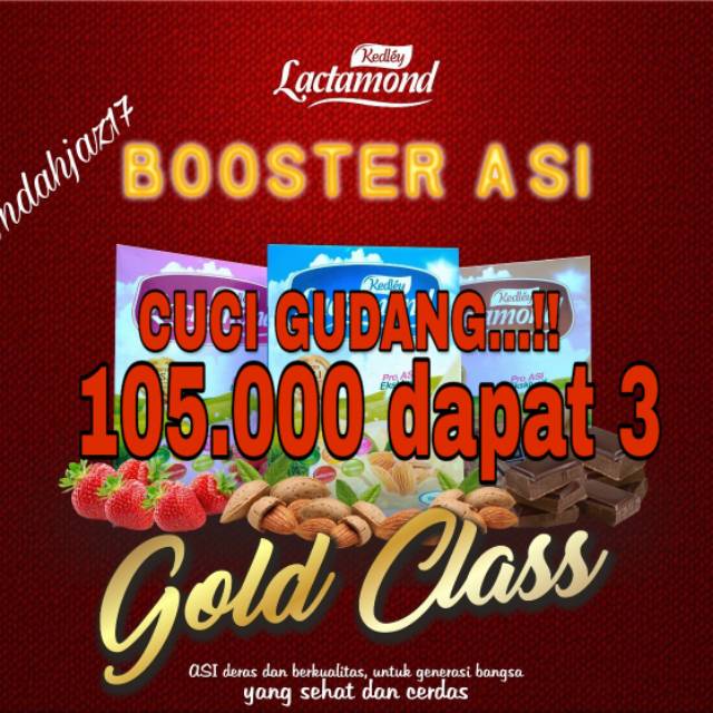 

Cuci gudang...!!! 105.000 dapat 3 Dus Lactamond(disarankan menmbah bublewrap agar packing lbh aman)